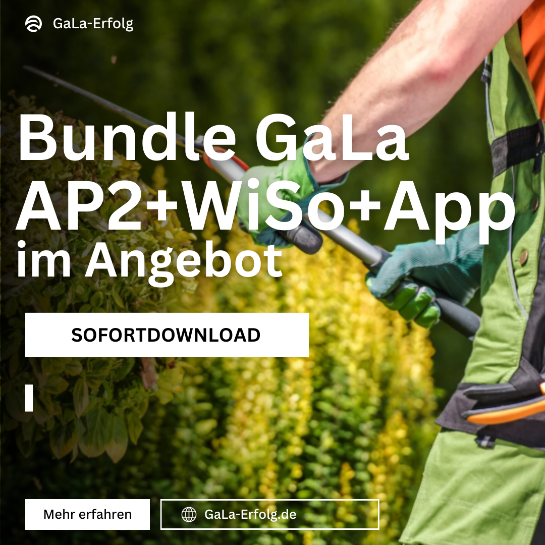 Gärtner Prüfungs-Bundle – AP1 + AP2 + WiSo + LernApp (2026) 🔥